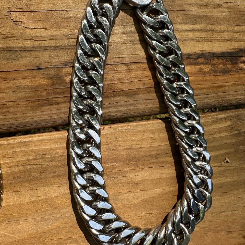 Chunky Steel Chain Necklace